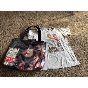 Taylor Swift Red Concert Tour Tshirt and Handbag